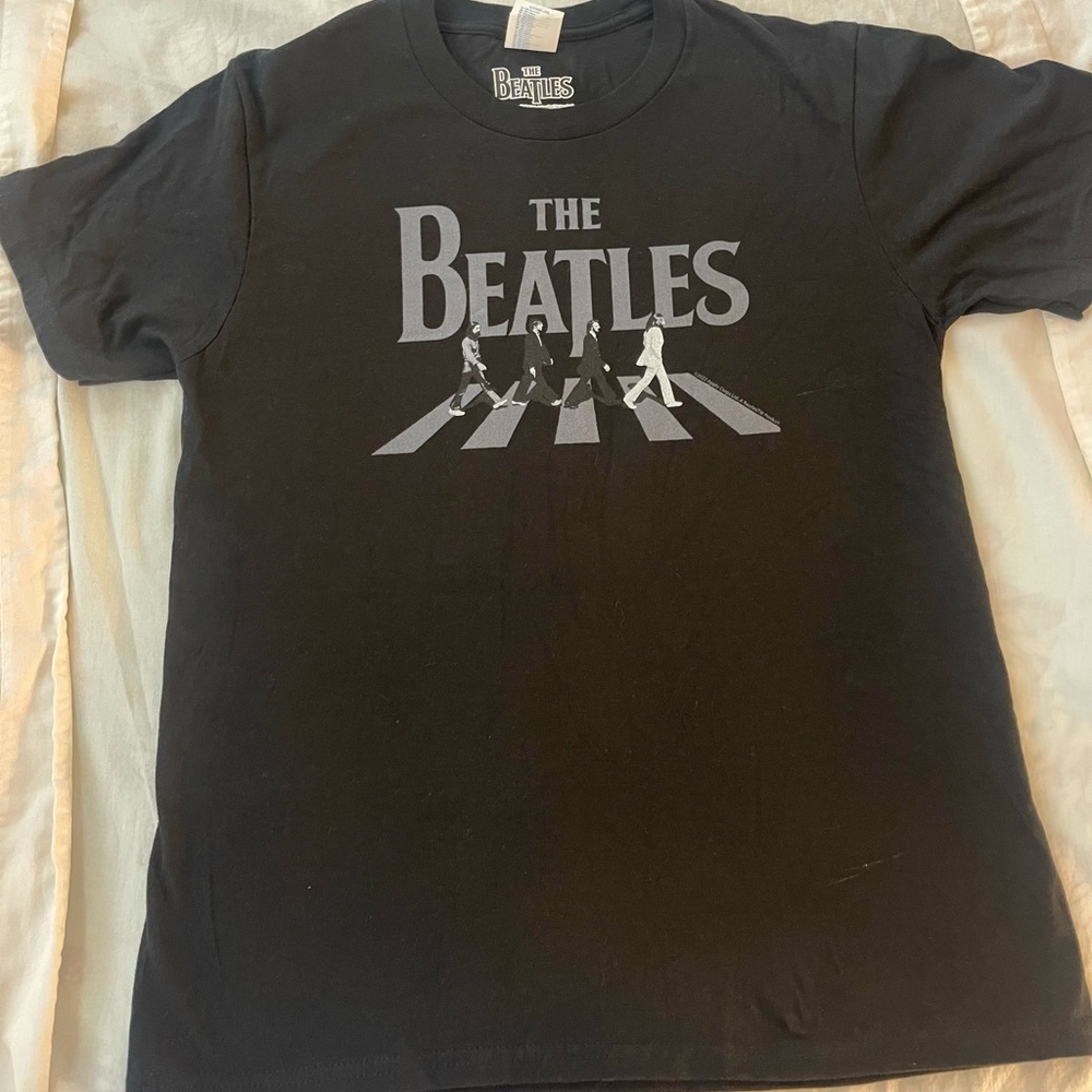 The Beatles Abby Road Black Graphic T-Shirt